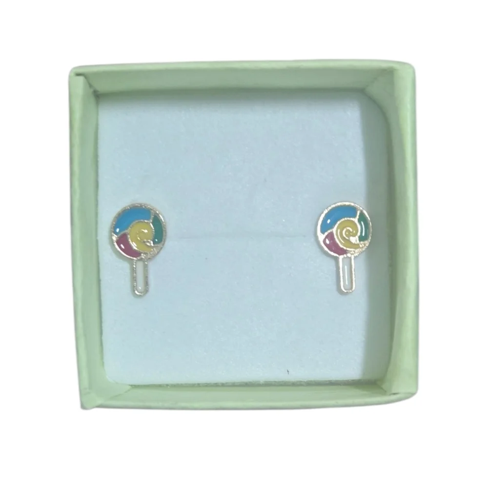 Multicolor Lollipop Earrings (NWOT)